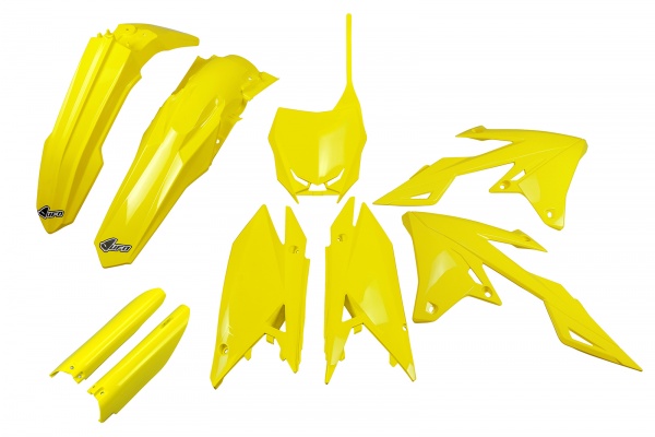 Full Plastic Kit yellow for Suzuki RM-Z 250 (2019-26) - RM-Z 450 (2018-26)